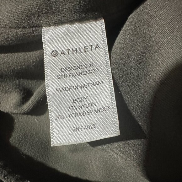 Athleta Salutation Stash Pocket Womens MXS Green Compression Pants Yoga - Picture 5 of 7